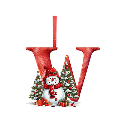 Name Initial Acrylic Ornament - Surprise your family members with their initials hanging
