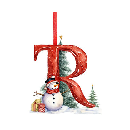 Name Initial Acrylic Ornament - Surprise your family members with their initials hanging