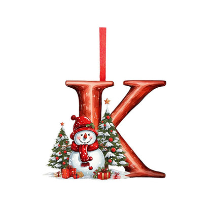 Name Initial Acrylic Ornament - Surprise your family members with their initials hanging