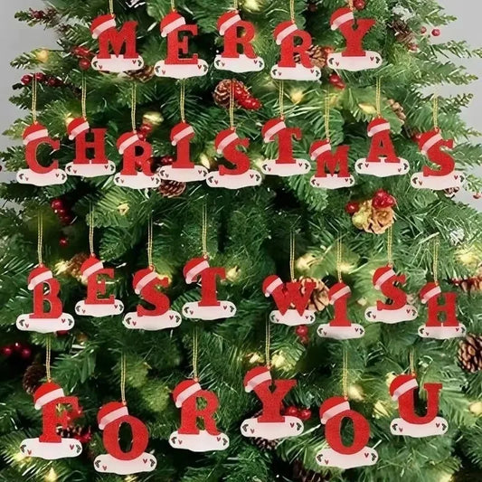 Christmas Letter Ornaments