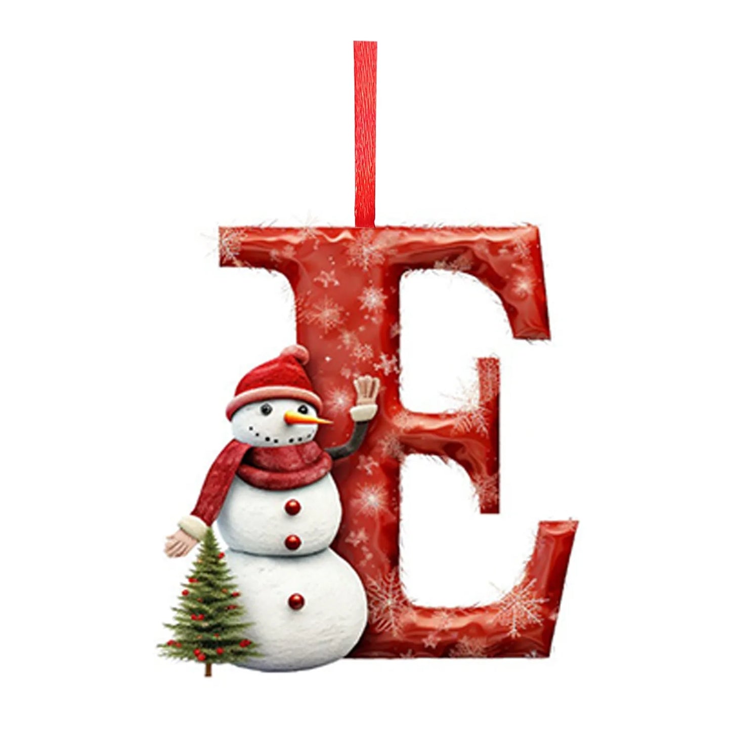 Name Initial Acrylic Ornament - Surprise your family members with their initials hanging