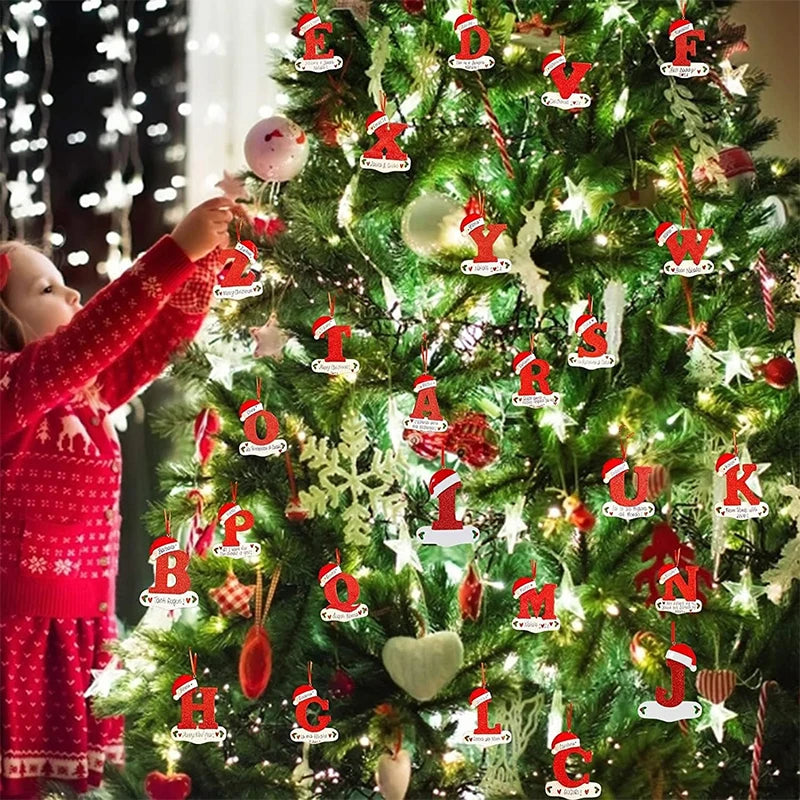 Christmas Letter Ornaments