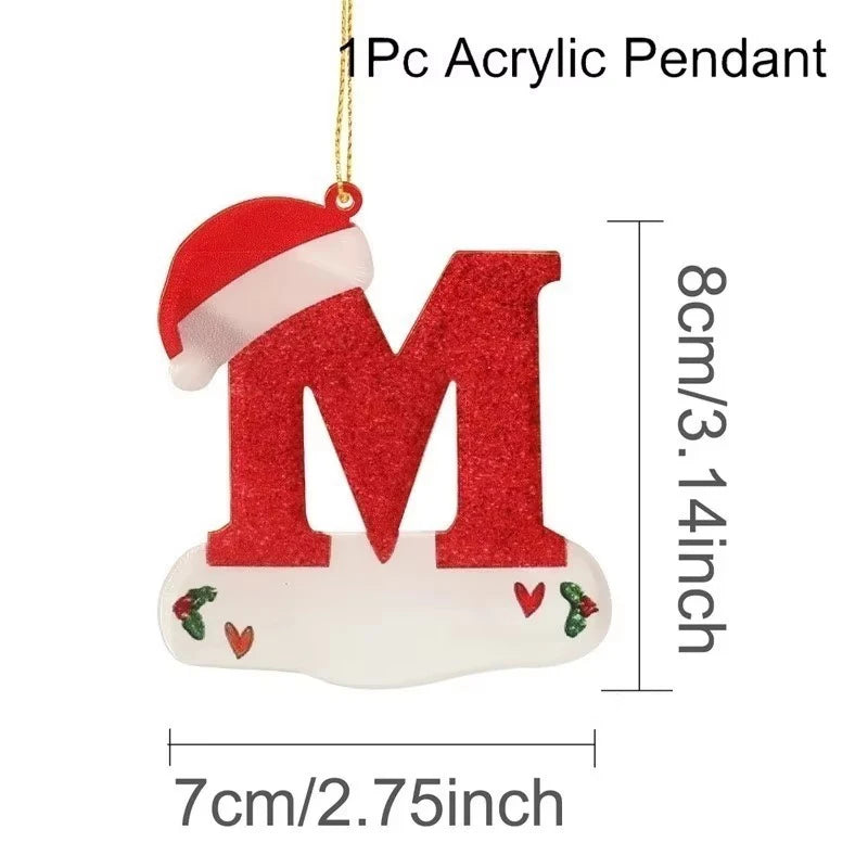 Christmas Letter Ornaments