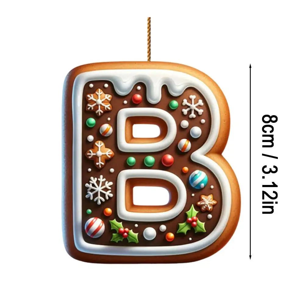 Modern 2D Acrylic Decor & Keychain with name initials